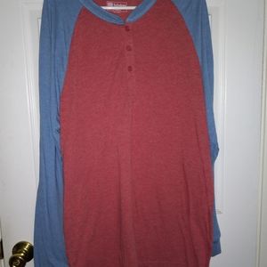 Mens long sleeve Henley LuLaRoe Mark